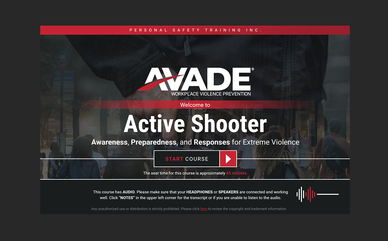 AVADE® Active Shooter E-Learning