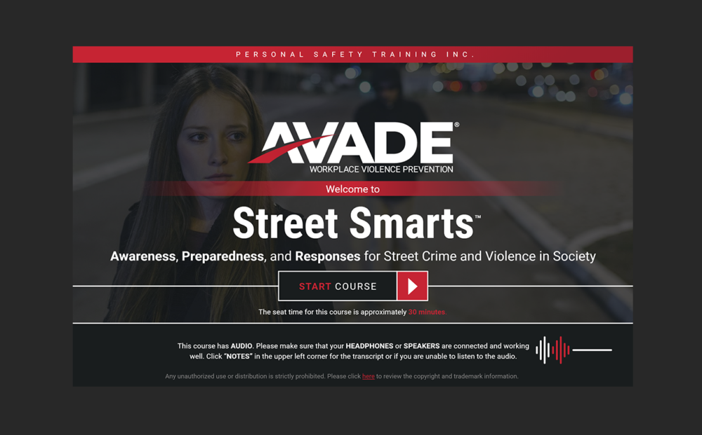 AVADE® Street Smarts™ E-Learning